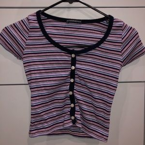 *ON HOLD Brandy Melville striped crop top